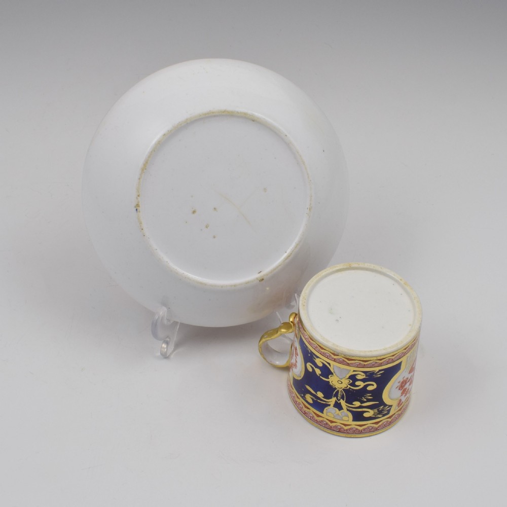 Spode Porcelain Dollar Pattern Coffee Can & Saucer c.1805 Pattern 715 View VII