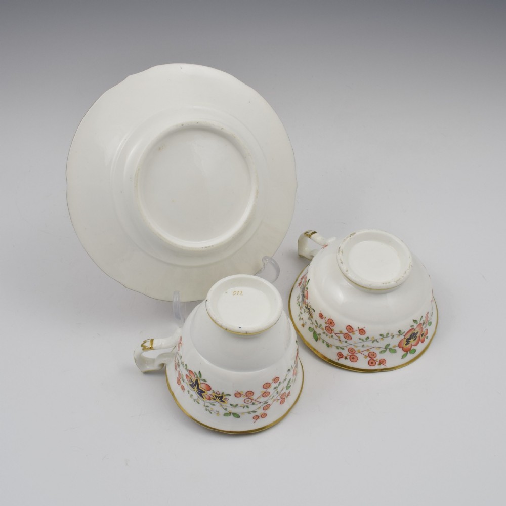 Regency Minton Porcelain Cup & Saucer Trio Pattern 512 c.1830 View VIII