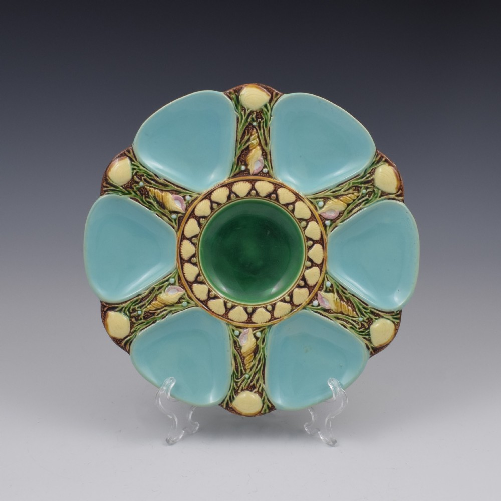 Victorian Minton Majolica Oyster Plate 1869