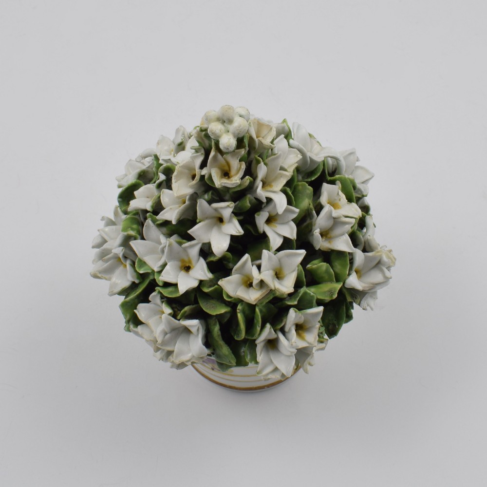 18th Century Derby Porcelain Vase Of Flowers c.1765 View V