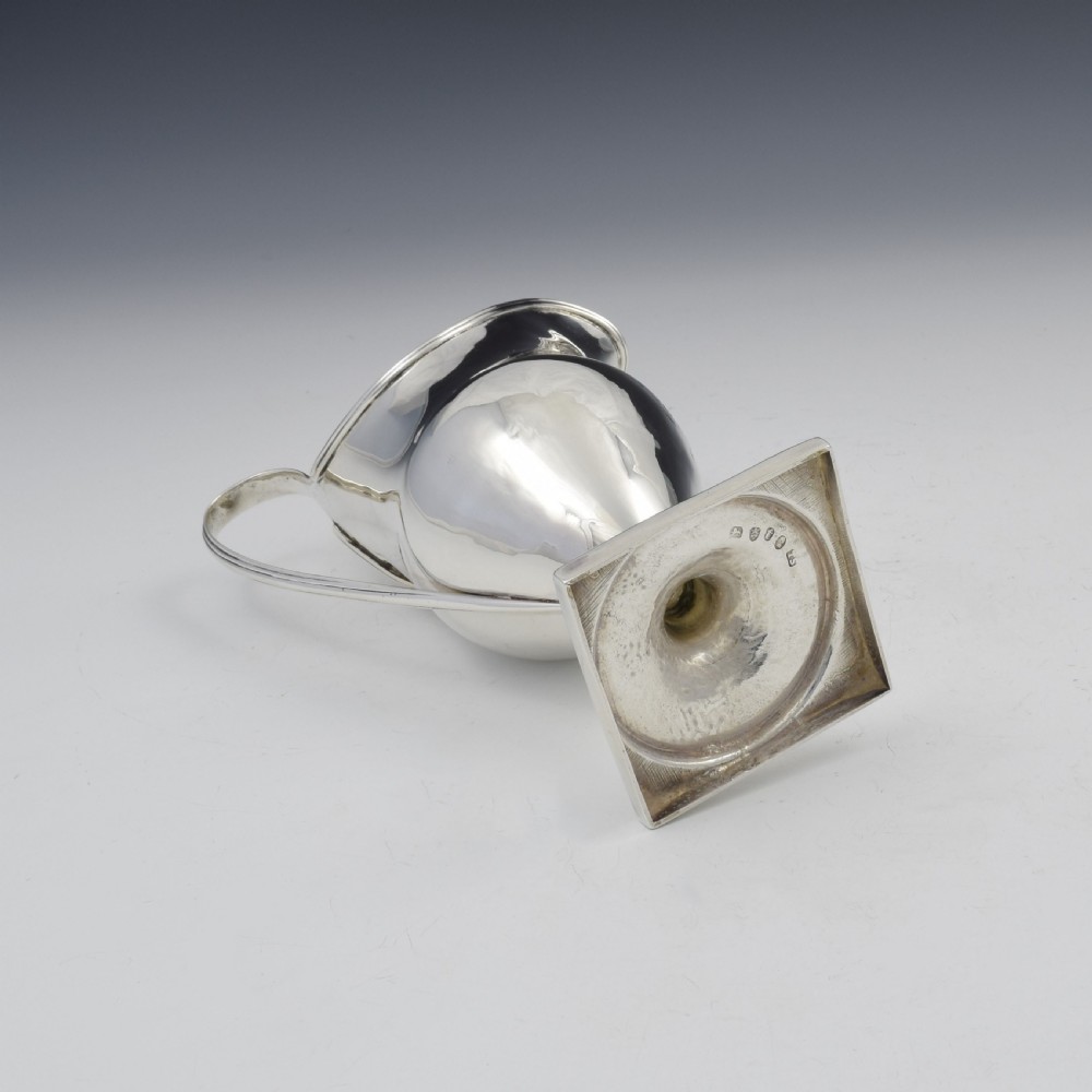 Large Georgian Silver Helmet Cream Jug 1794 View XI