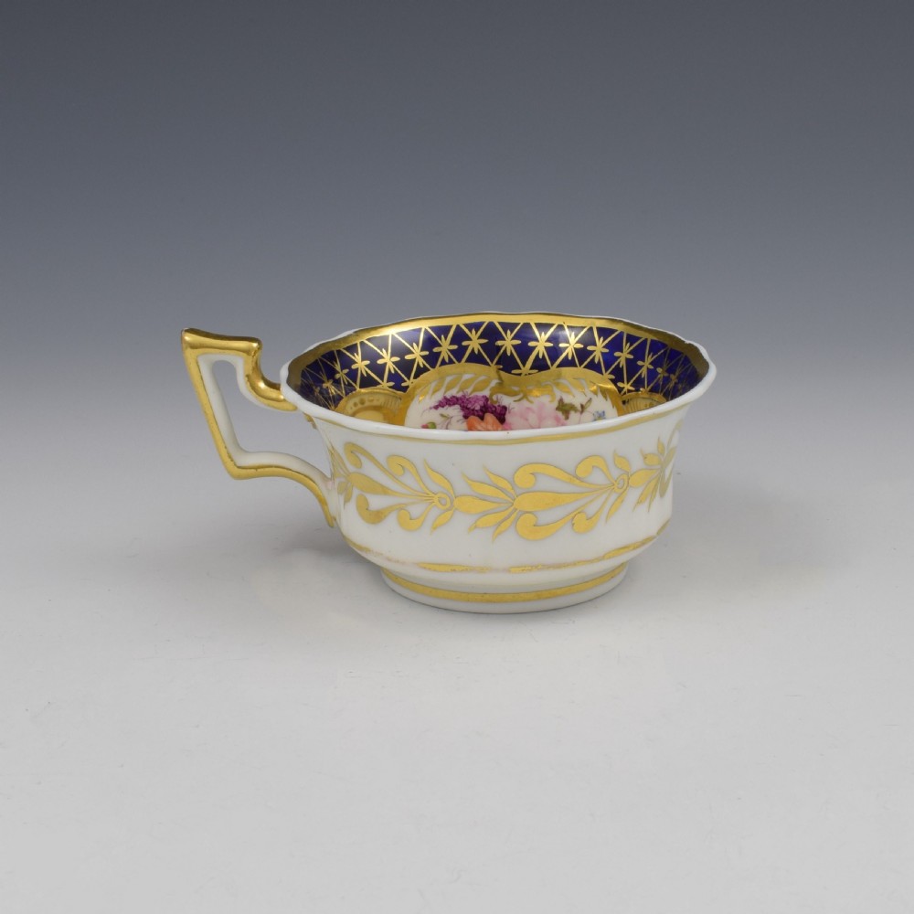 Ridgway Porcelain Tea Cup & Saucer Pattern 2/1114 / 2/1178 c.1820 View IV
