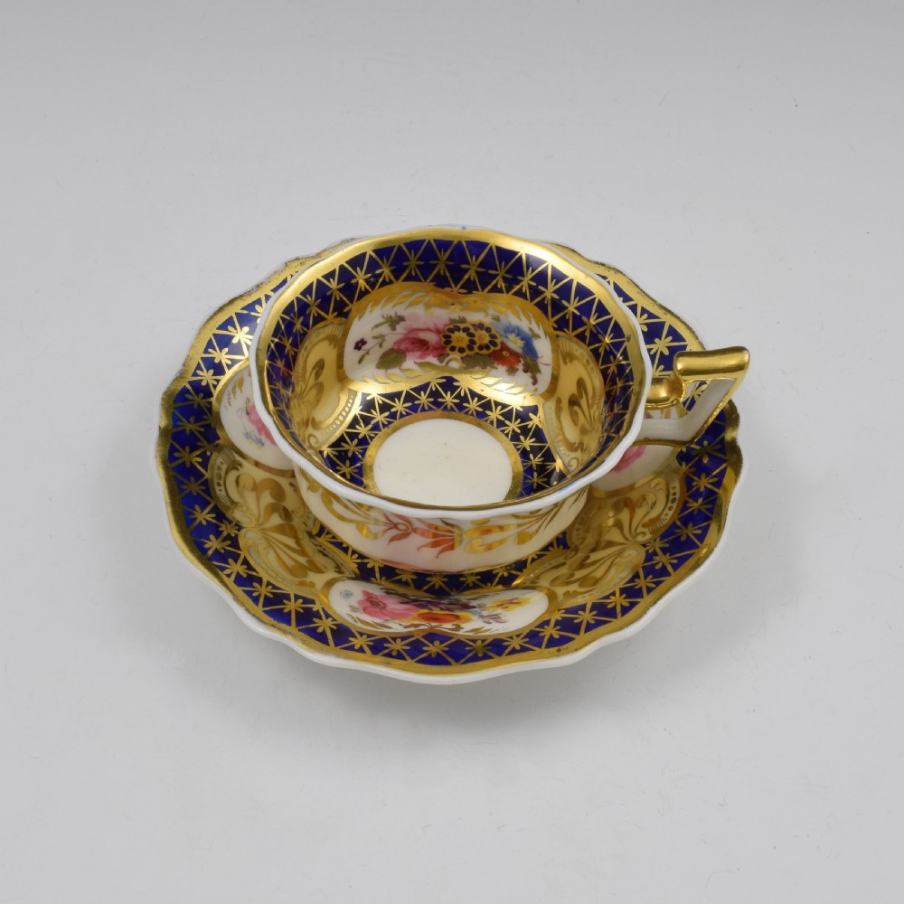 Ridgway Porcelain Tea Cup & Saucer Pattern 2/1114 / 2/1178 c.1820 View VIII