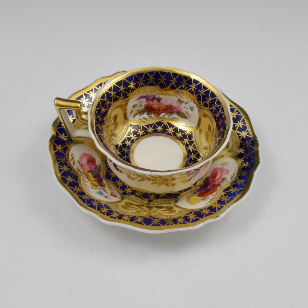 Ridgway Porcelain Tea Cup & Saucer Pattern 2/1114 / 2/1178 c.1820 View IX