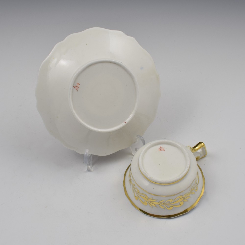 Ridgway Porcelain Tea Cup & Saucer Pattern 2/1114 / 2/1178 c.1820 View X