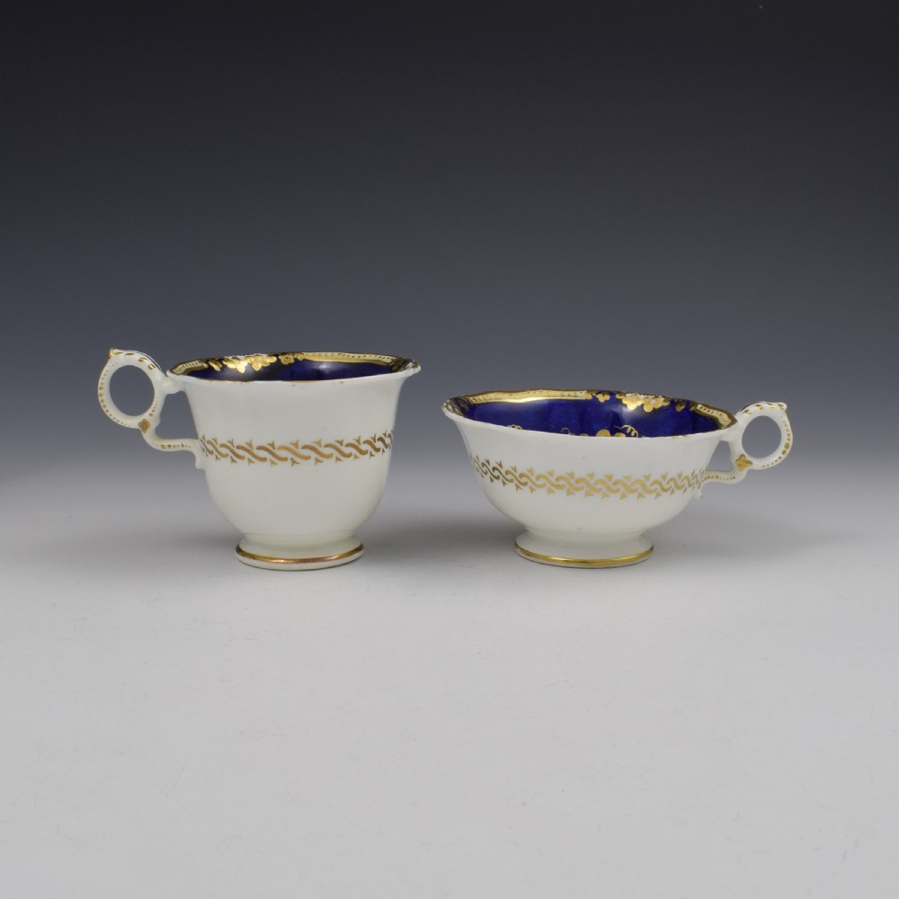 Grainger Worcester Porcelain Cup & Saucer Landscape Trio Pattern 1933 c.1835 View V