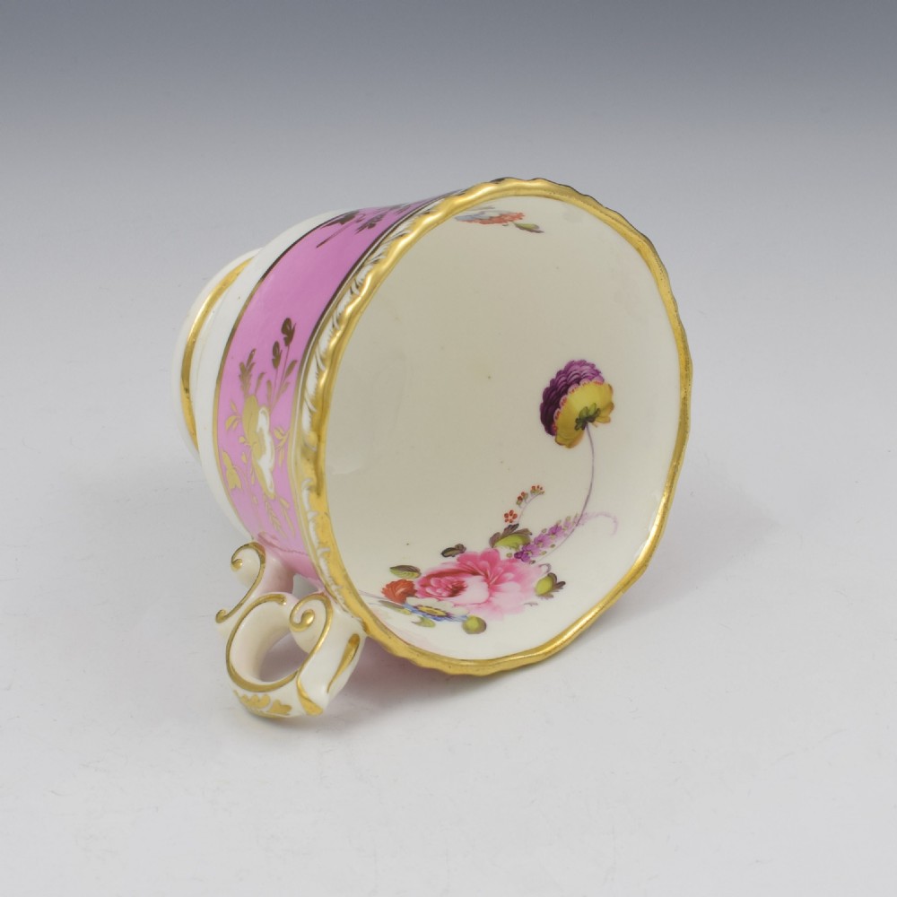 H & R Daniel Porcelain Gadrooned Coffee Cup Pattern 3877 c.1825 View VI