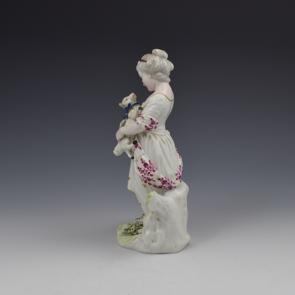 Derby Porcelain Patch Mark Figure 
