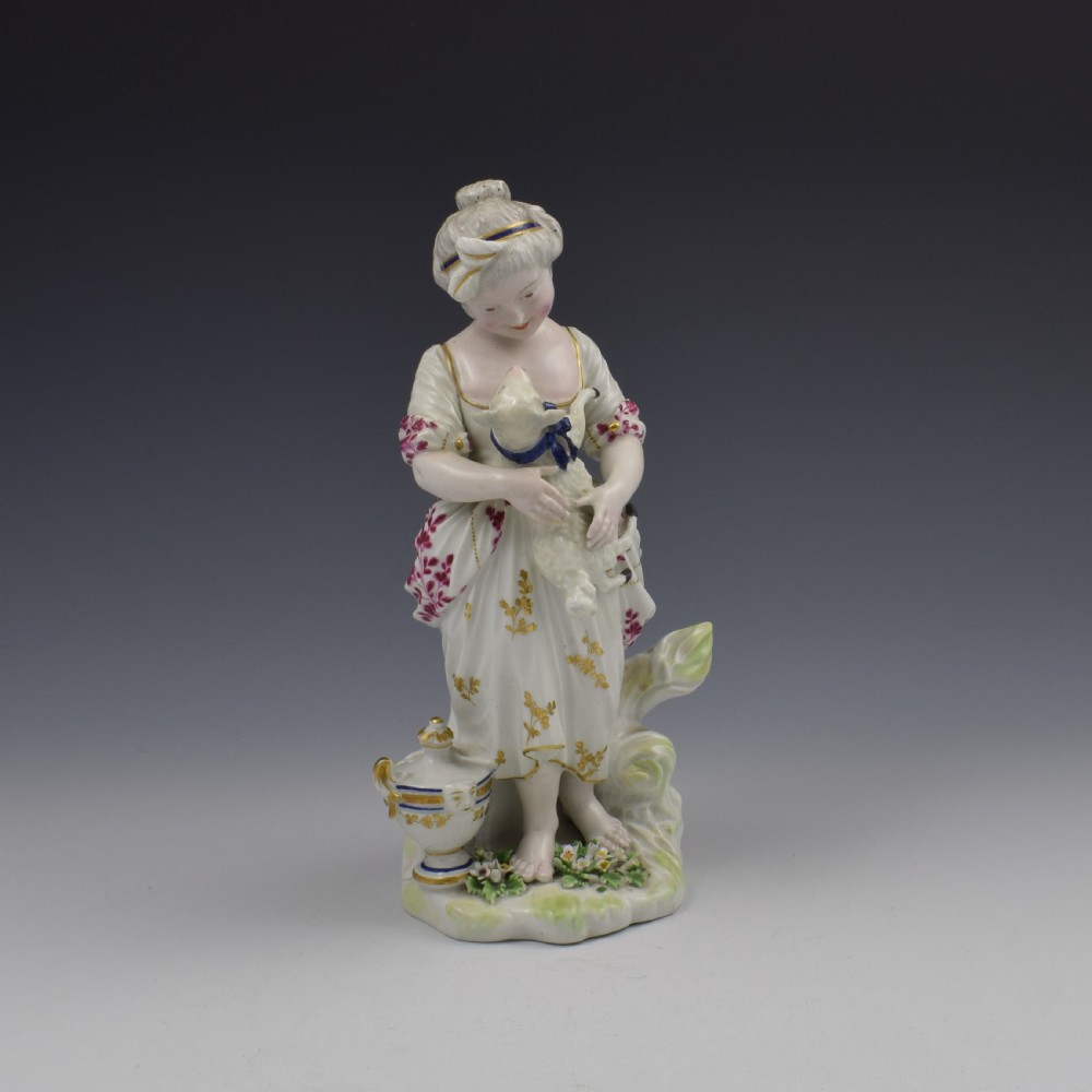 Derby Porcelain Patch Mark Figure 