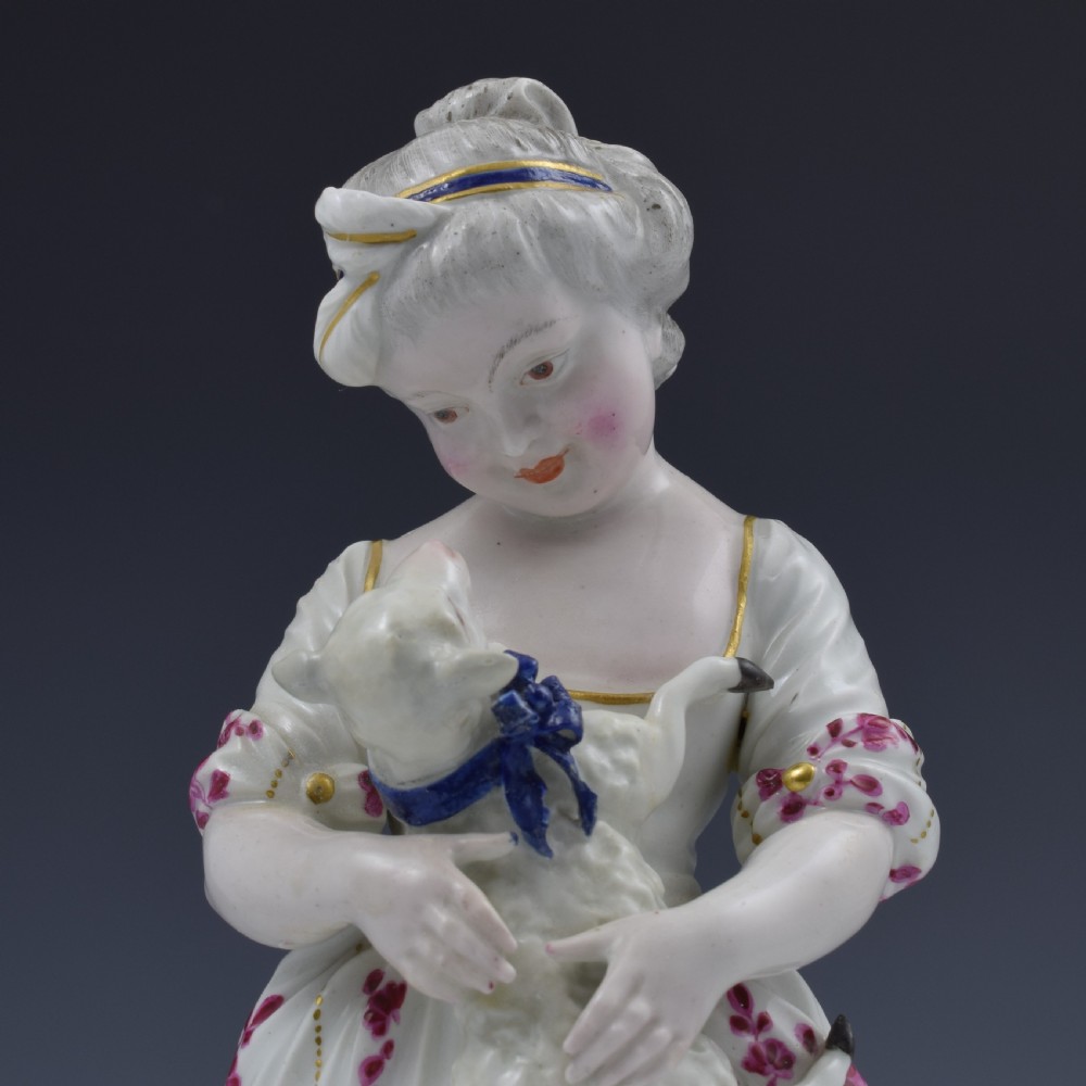 Derby Porcelain Patch Mark Figure 