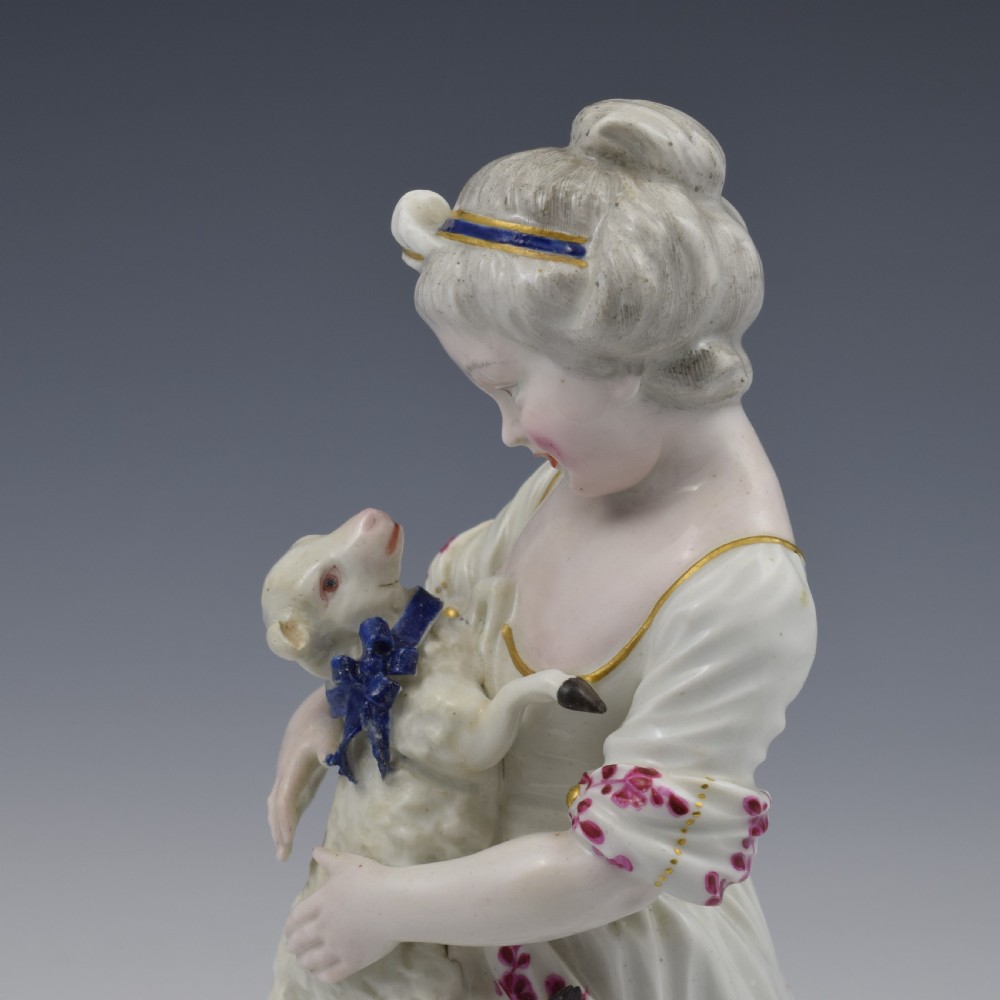 Derby Porcelain Patch Mark Figure 