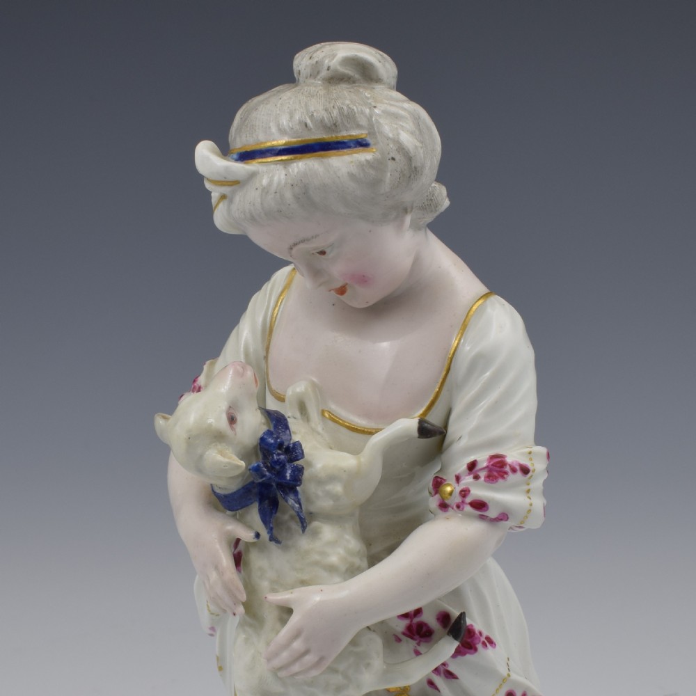 Derby Porcelain Patch Mark Figure 