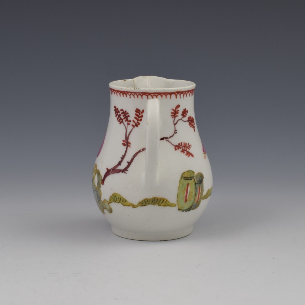Bow Porcelain Mandarin Pattern Sparrow Beak Cream Jug c.1760 View VII