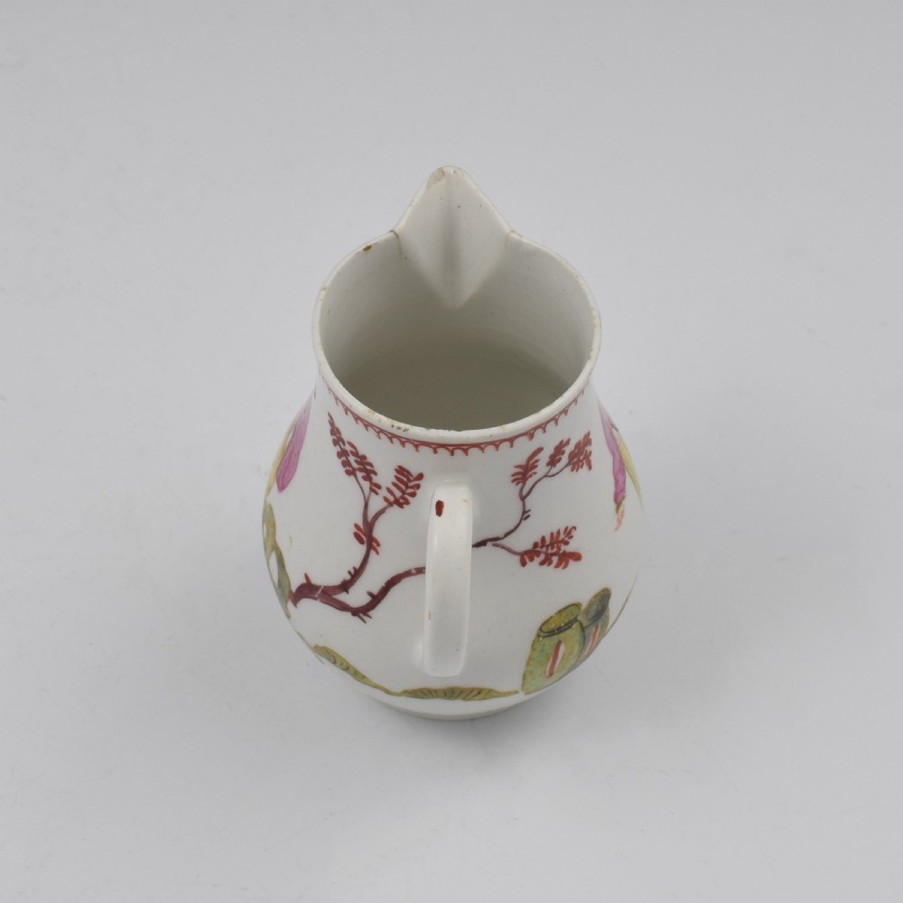 Bow Porcelain Mandarin Pattern Sparrow Beak Cream Jug c.1760 View XII