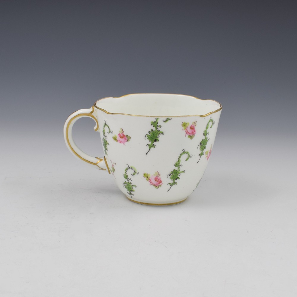 Edwardian Royal Crown Derby Porcelain Cup & Saucer 6840 View III