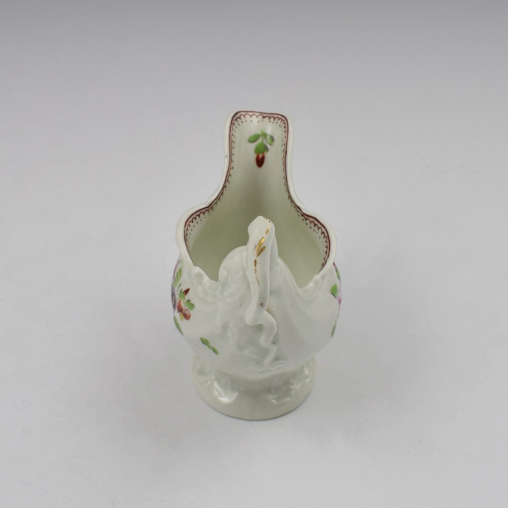 First Period Worcester Porcelain Dolphin Ewer Cream Boat c.1765-1770 View XIII