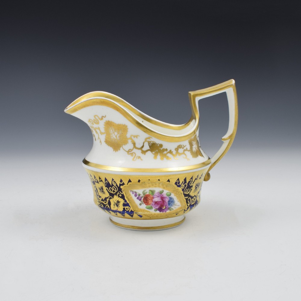 Spode Felspar Porcelain Milk / Cream Jug Pattern 4003, c.1825 View V