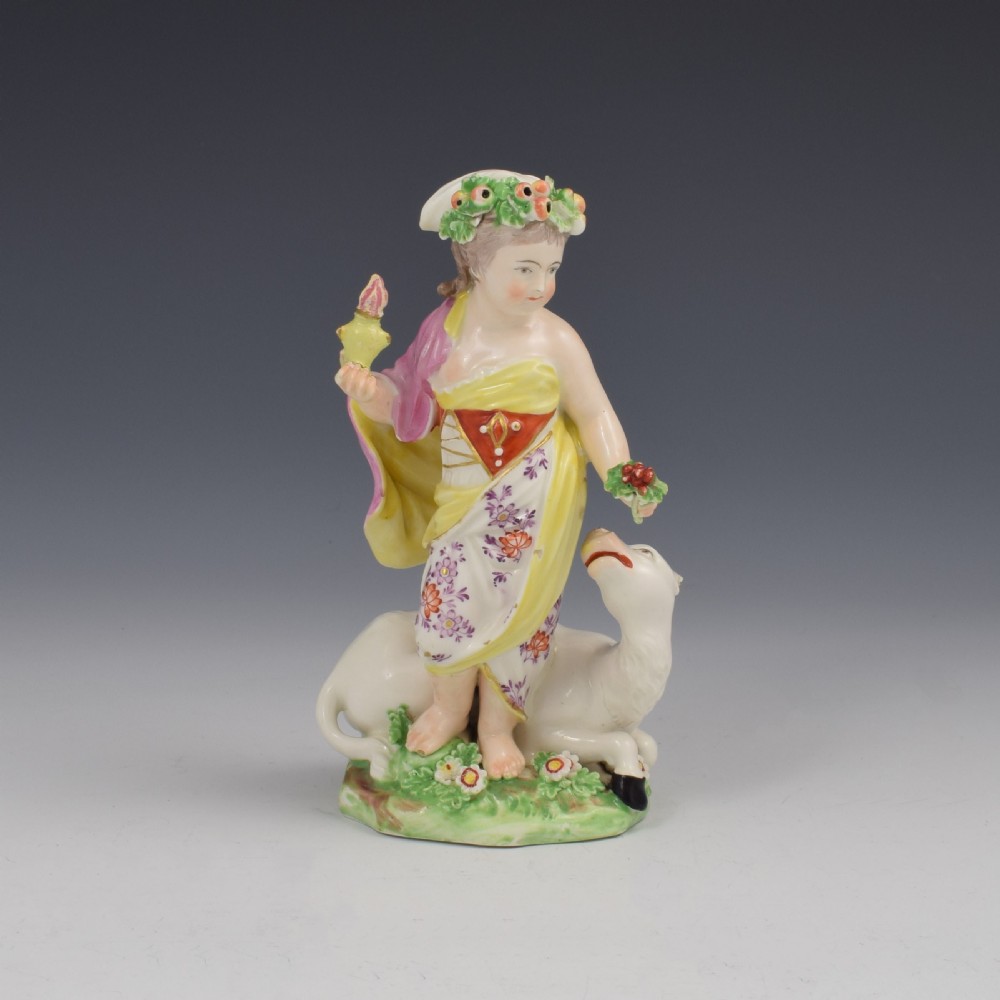 Derby Porcelain Allegorical Figure Of Asia From The Four Quarters Of The Globe c.1765