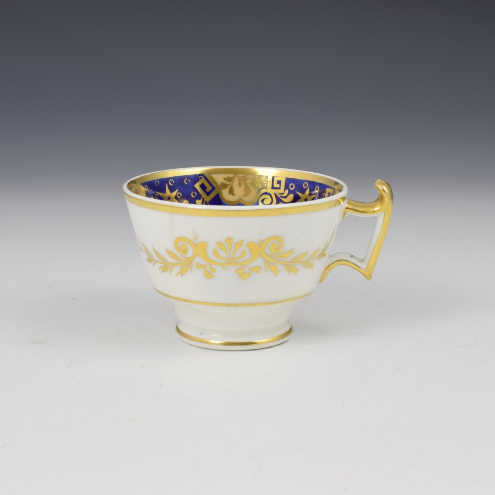 Ridgway Porcelain Coffee Cup & Saucer Pattern 2/739 c.1825 View VI