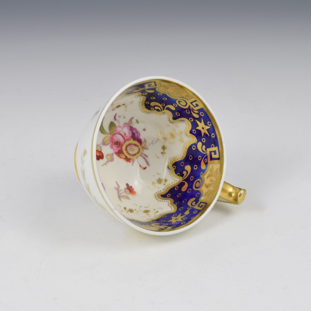Ridgway Porcelain Coffee Cup & Saucer Pattern 2/739 c.1825 View VIII