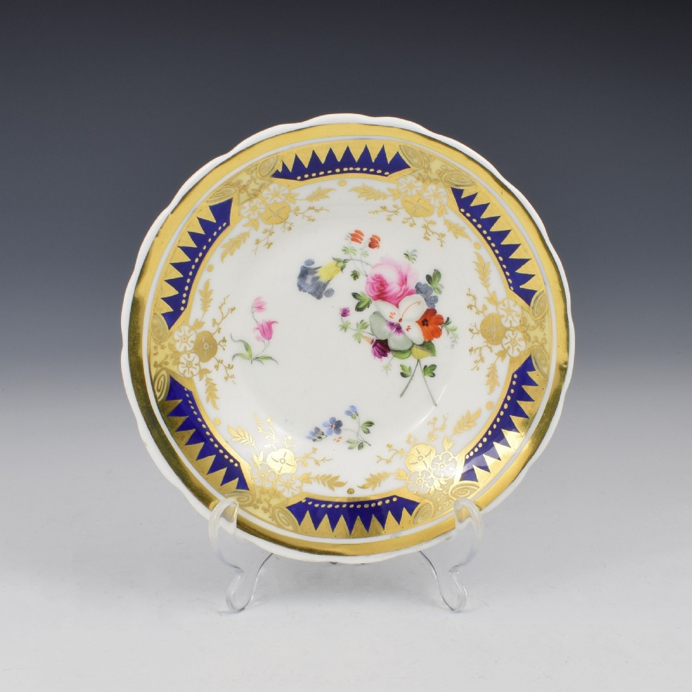 Ridgway Porcelain Coffee Cup & Saucer c.1825 Pattern 2/1865 View II