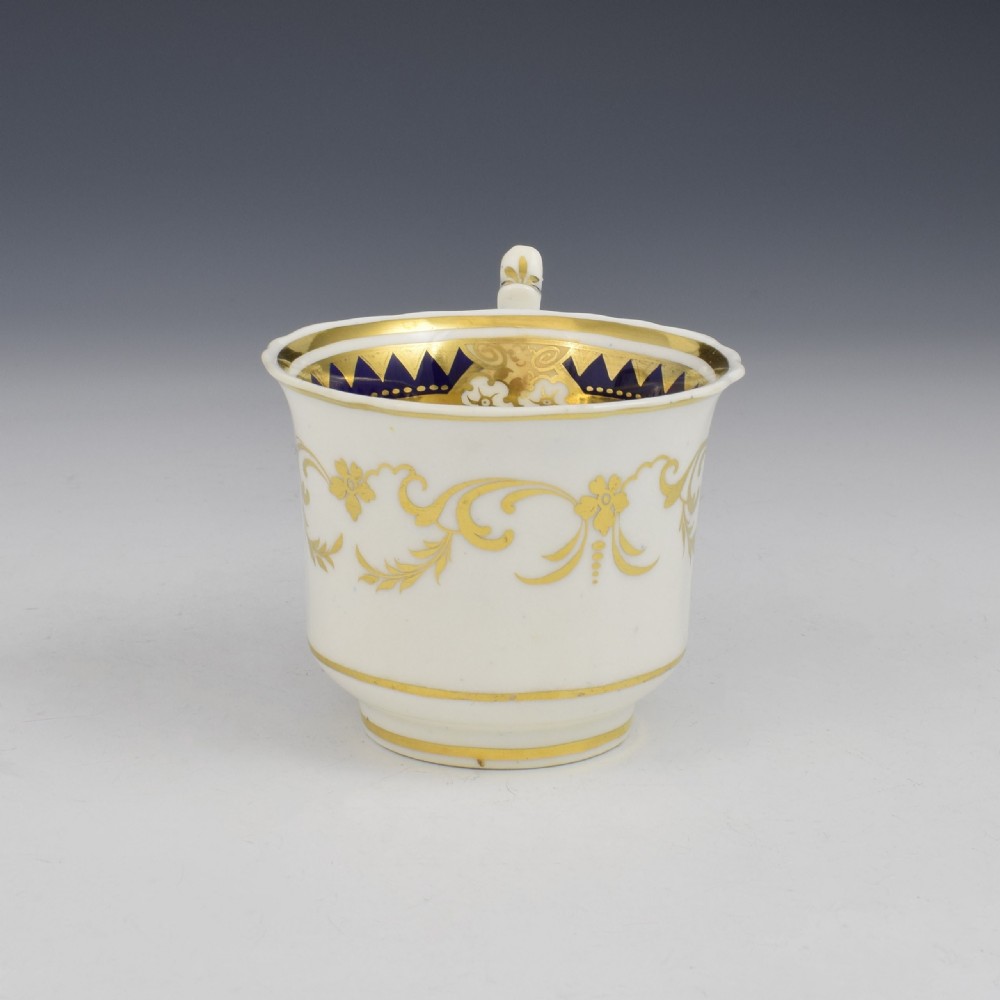 Ridgway Porcelain Coffee Cup & Saucer c.1825 Pattern 2/1865 View IV
