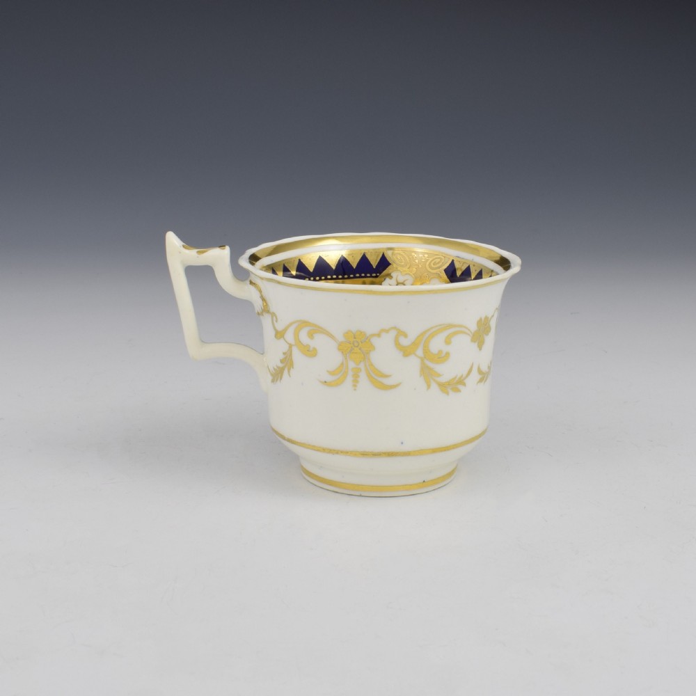 Ridgway Porcelain Coffee Cup & Saucer c.1825 Pattern 2/1865 View V