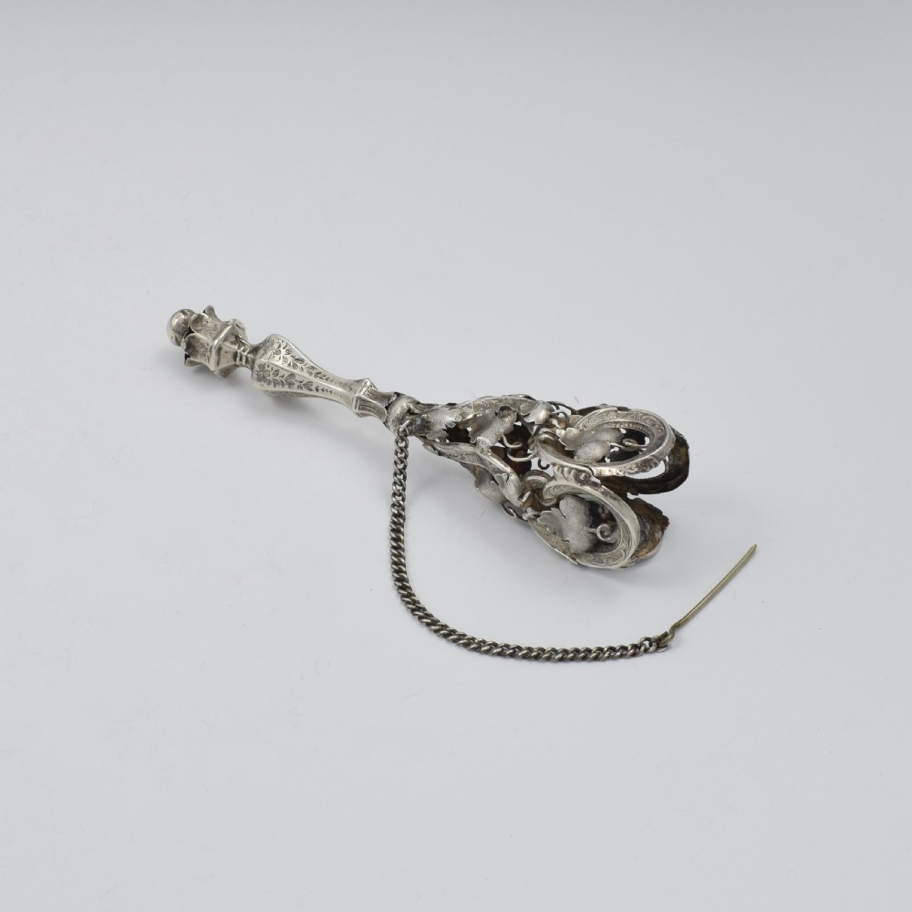 19th Century French Silver Tussie Mussie Posy Holder c.1850 View II