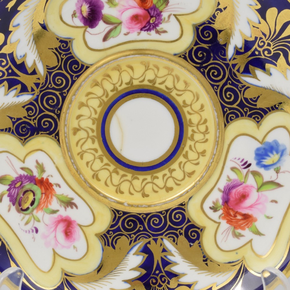 H & R Daniel Etruscan Shape Cup & Saucer Trio Pattern 3859 c.1820 View IX