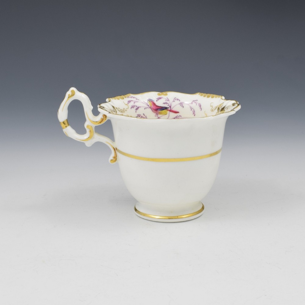 H & R Daniel Shrewsbury Shape Coffee Cup & Saucer Pattern 4237 c.1825  View IV