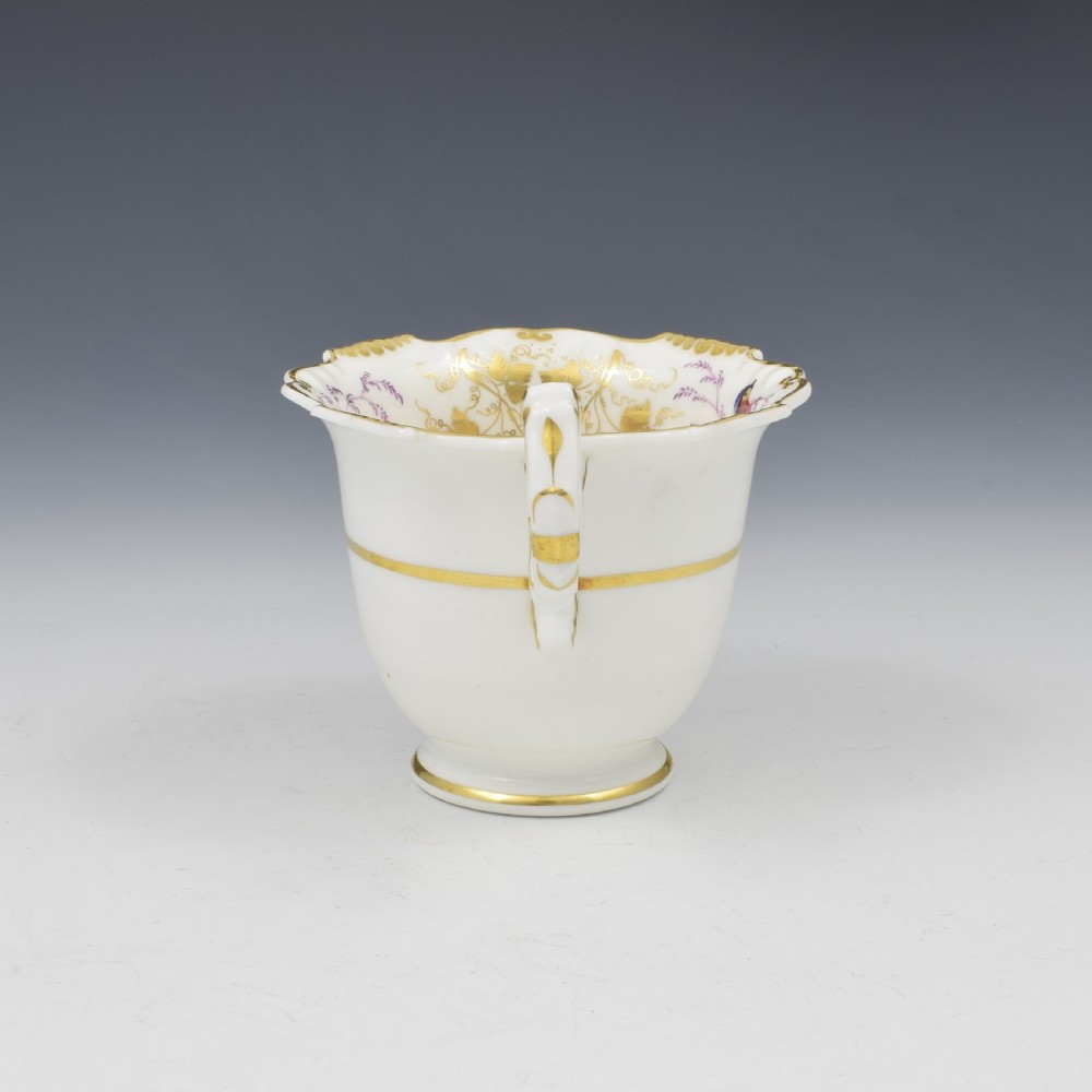 H & R Daniel Shrewsbury Shape Coffee Cup & Saucer Pattern 4237 c.1825  View V