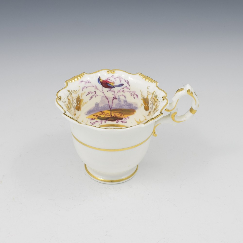 H & R Daniel Shrewsbury Shape Coffee Cup & Saucer Pattern 4237 c.1825  View VII