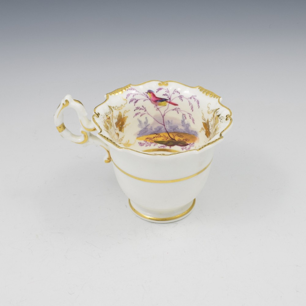 H & R Daniel Shrewsbury Shape Coffee Cup & Saucer Pattern 4237 c.1825  View VIII