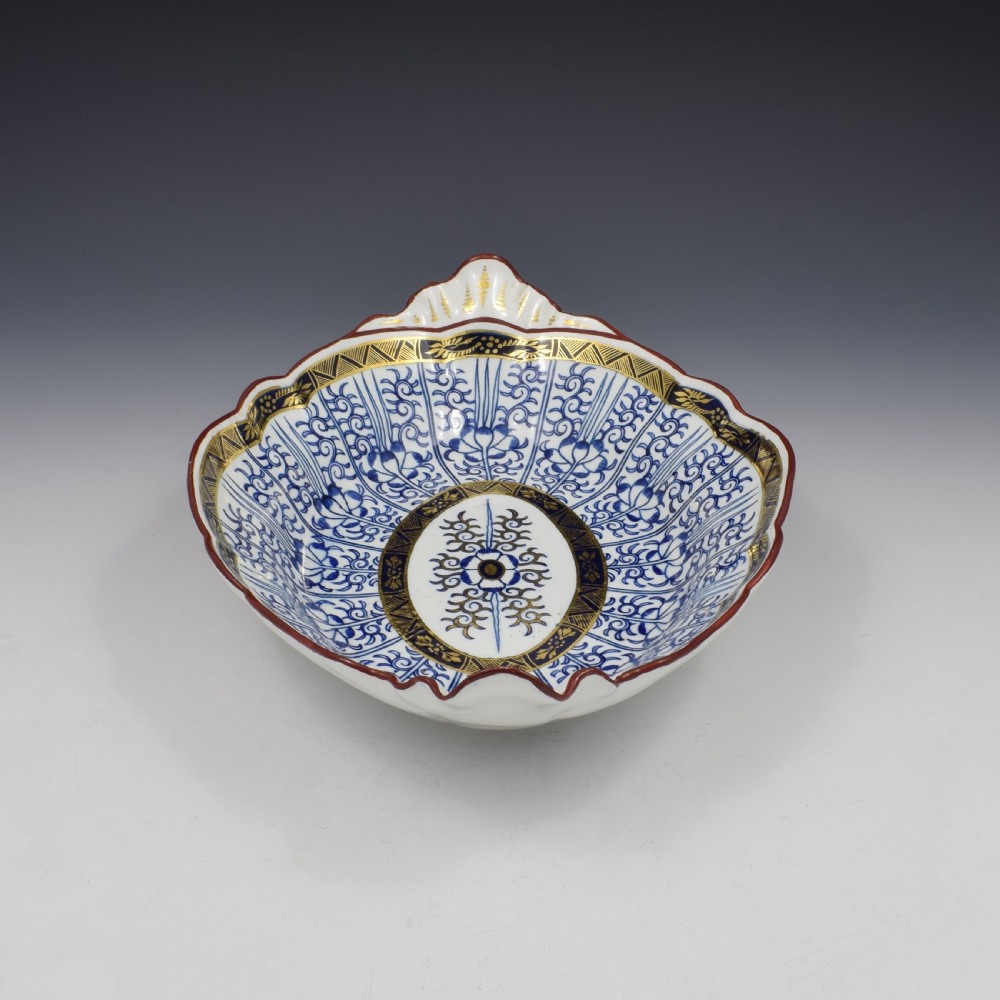 Barr Flight & Barr Worcester Porcelain Large Royal Lily Dessert Dish Centrepiece View III
