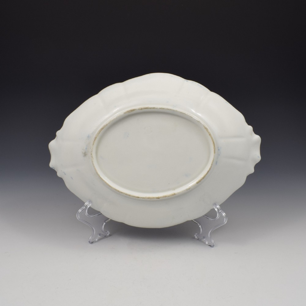 Barr Flight & Barr Worcester Porcelain Large Royal Lily Dessert Dish Centrepiece View VI