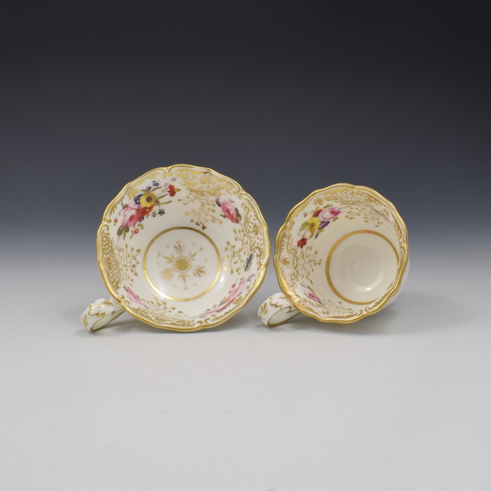 Coalport Porcelain No 7 Shape Tea & Coffee Cup & Saucer Trio c.1830 View VII