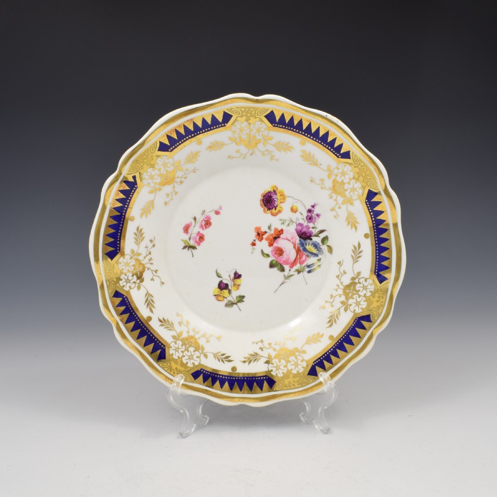 Ridgway Porcelain Cake / Tea Plate Pattern 2/1865 c.1825
