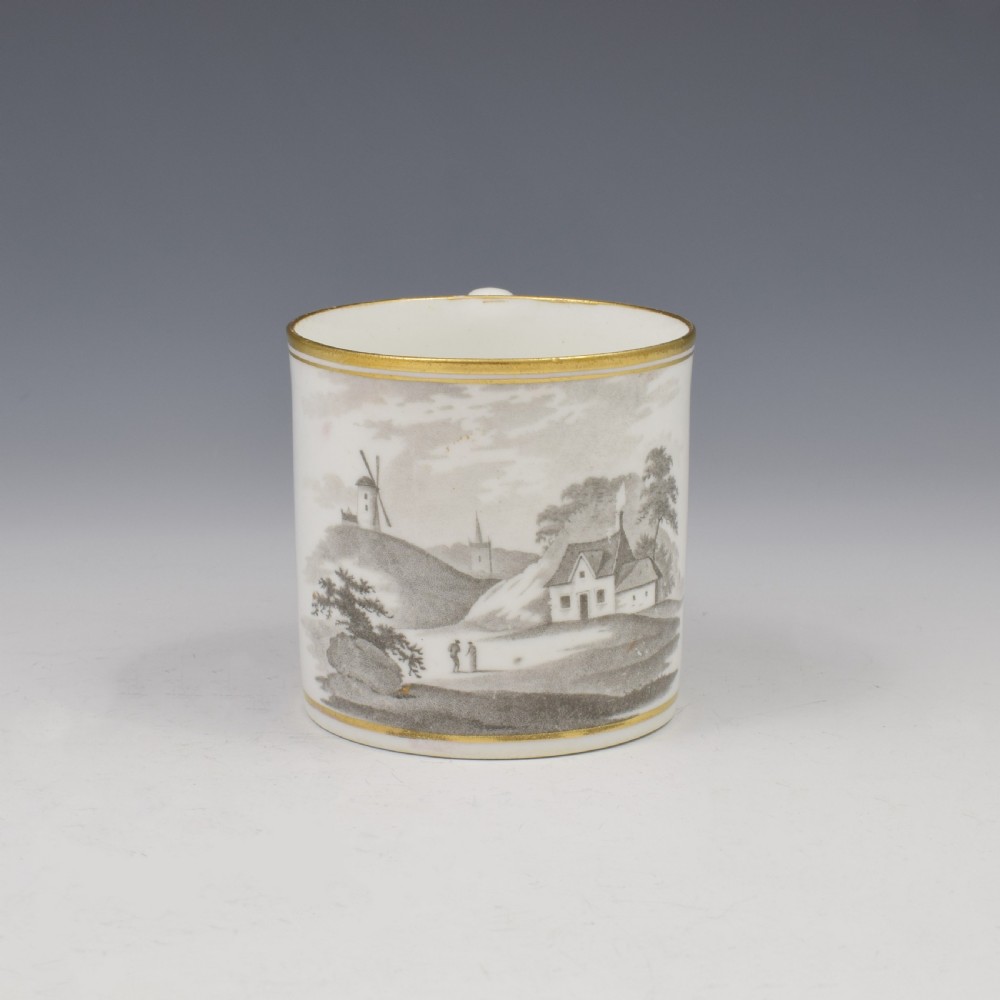 Spode Porcelain Bat Print Coffee Can Pattern 557 c.1805 View II