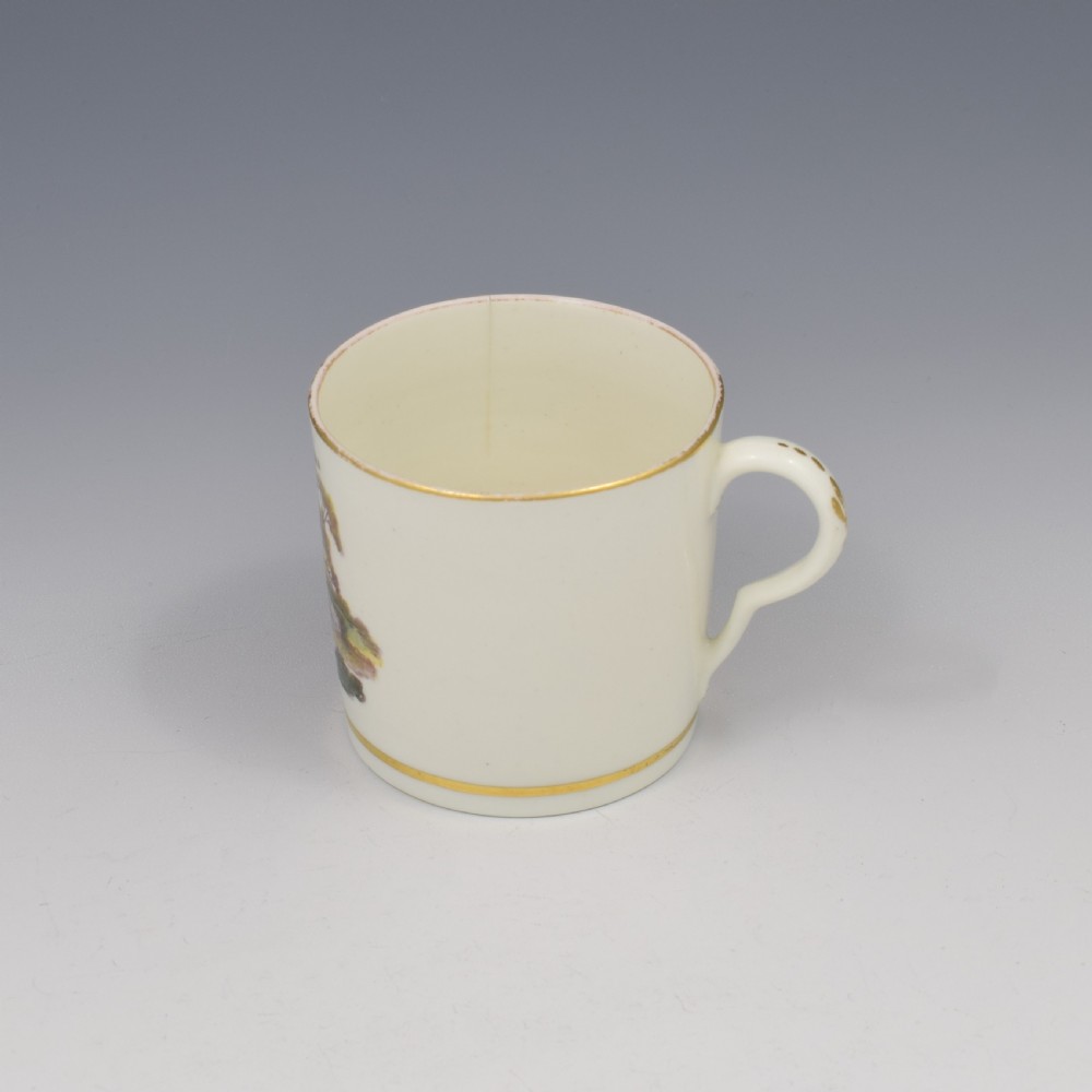 Pinxton Porcelain Coffee Can c.1800, Landscape Pattern 218 View VIII