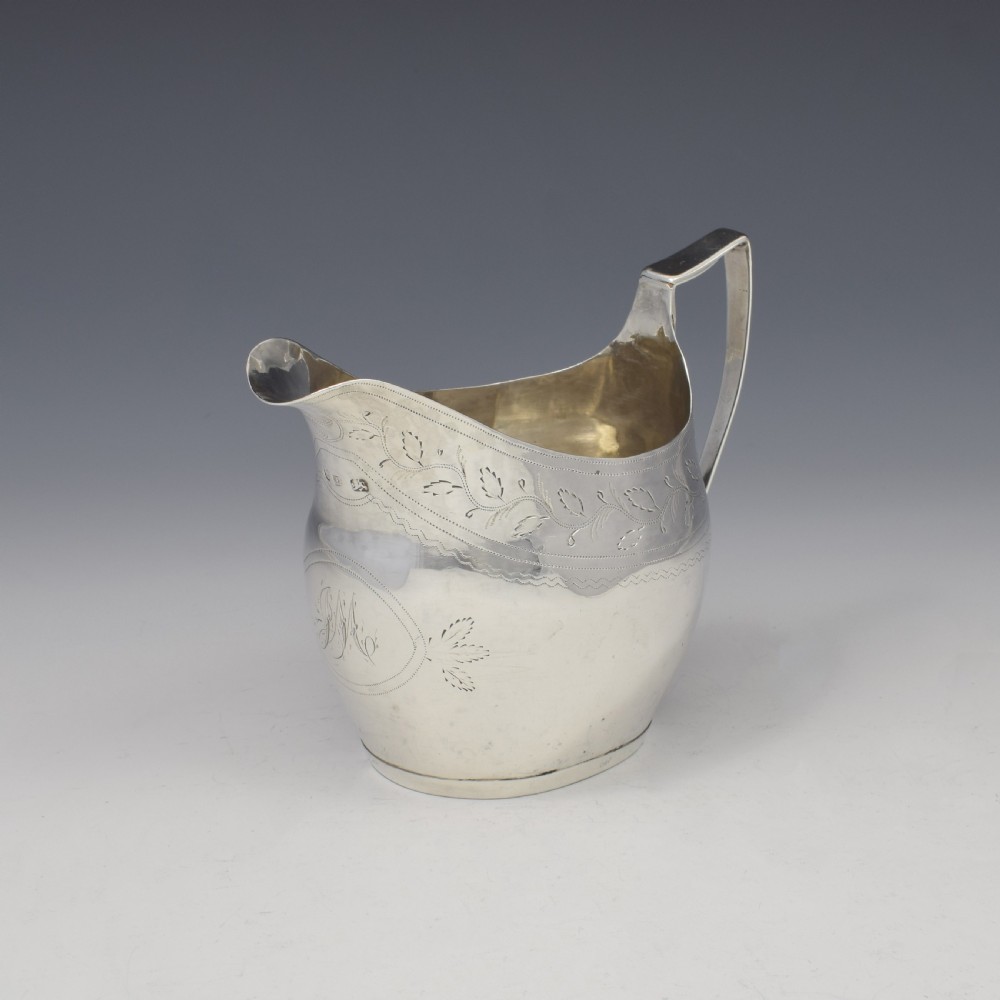 Georgian Provincial Silver Cream Jug Exeter c.1800 Richard Ferris George III View IV