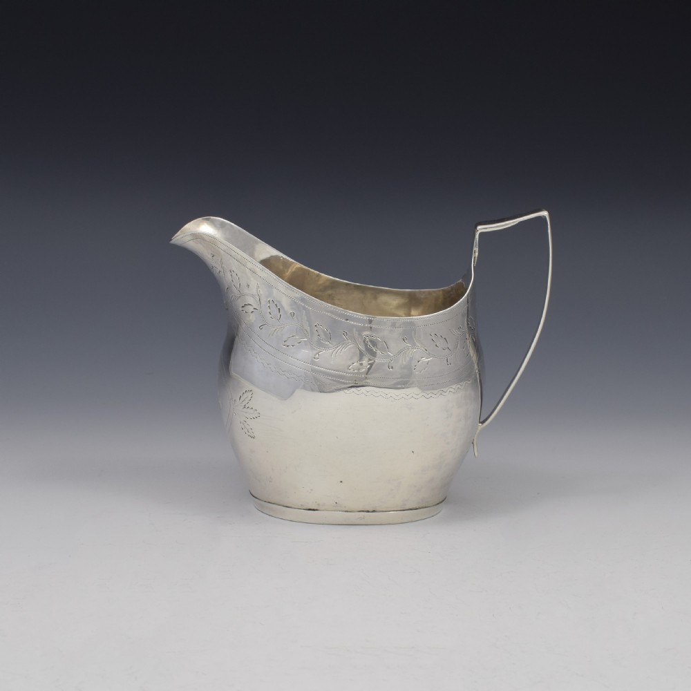 Georgian Provincial Silver Cream Jug Exeter c.1800 Richard Ferris George III View V
