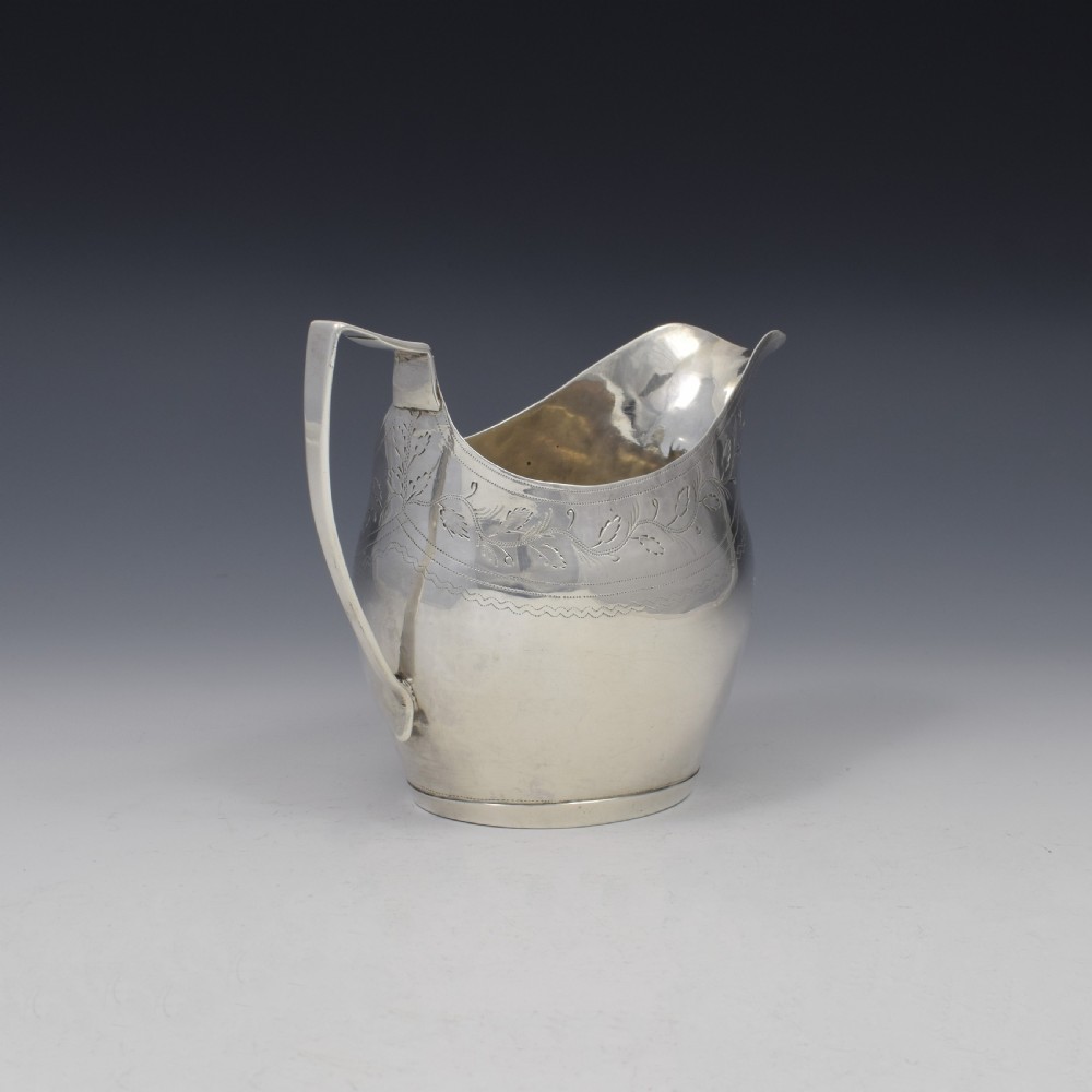 Georgian Provincial Silver Cream Jug Exeter c.1800 Richard Ferris George III View VIII