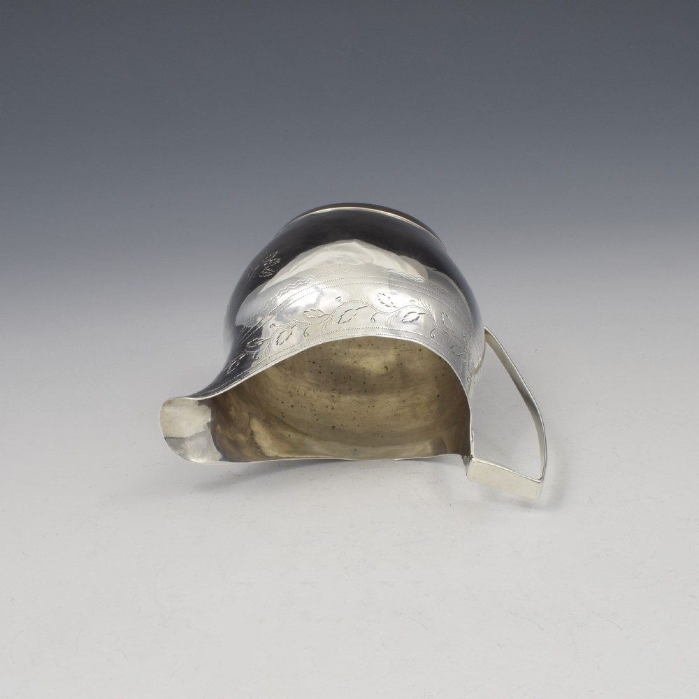 Georgian Provincial Silver Cream Jug Exeter c.1800 Richard Ferris George III View X