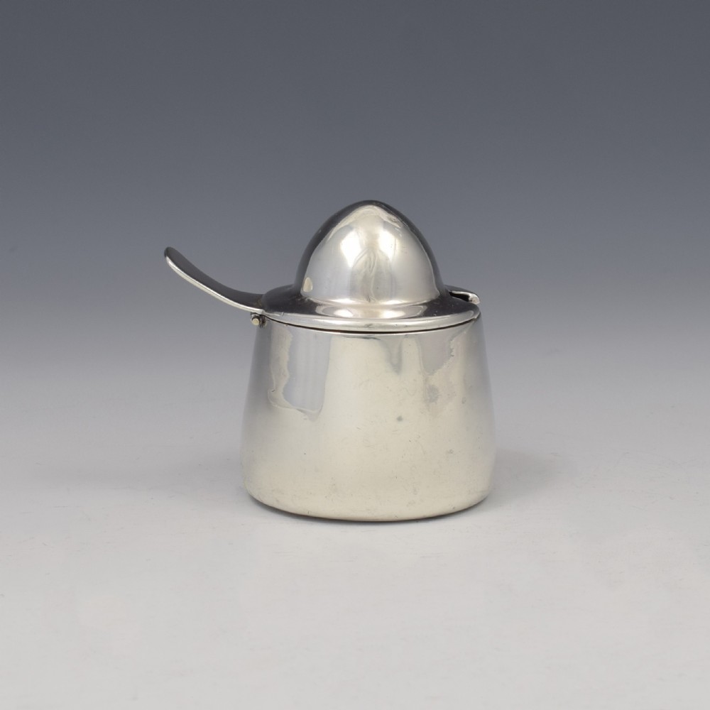 Archibald Knox Liberty & Co. Cymric Silver Arts & Crafts Mustard Pot