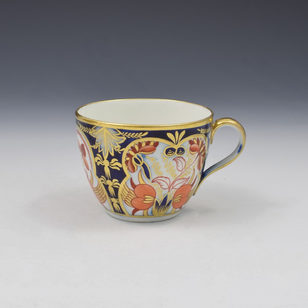 Coalport Porcelain Cup & Saucer c.1810 Imari Pattern 504 View III
