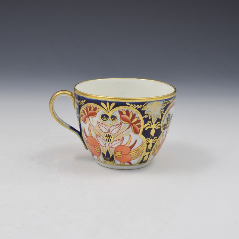 Coalport Porcelain Cup & Saucer c.1810 Imari Pattern 504 View V