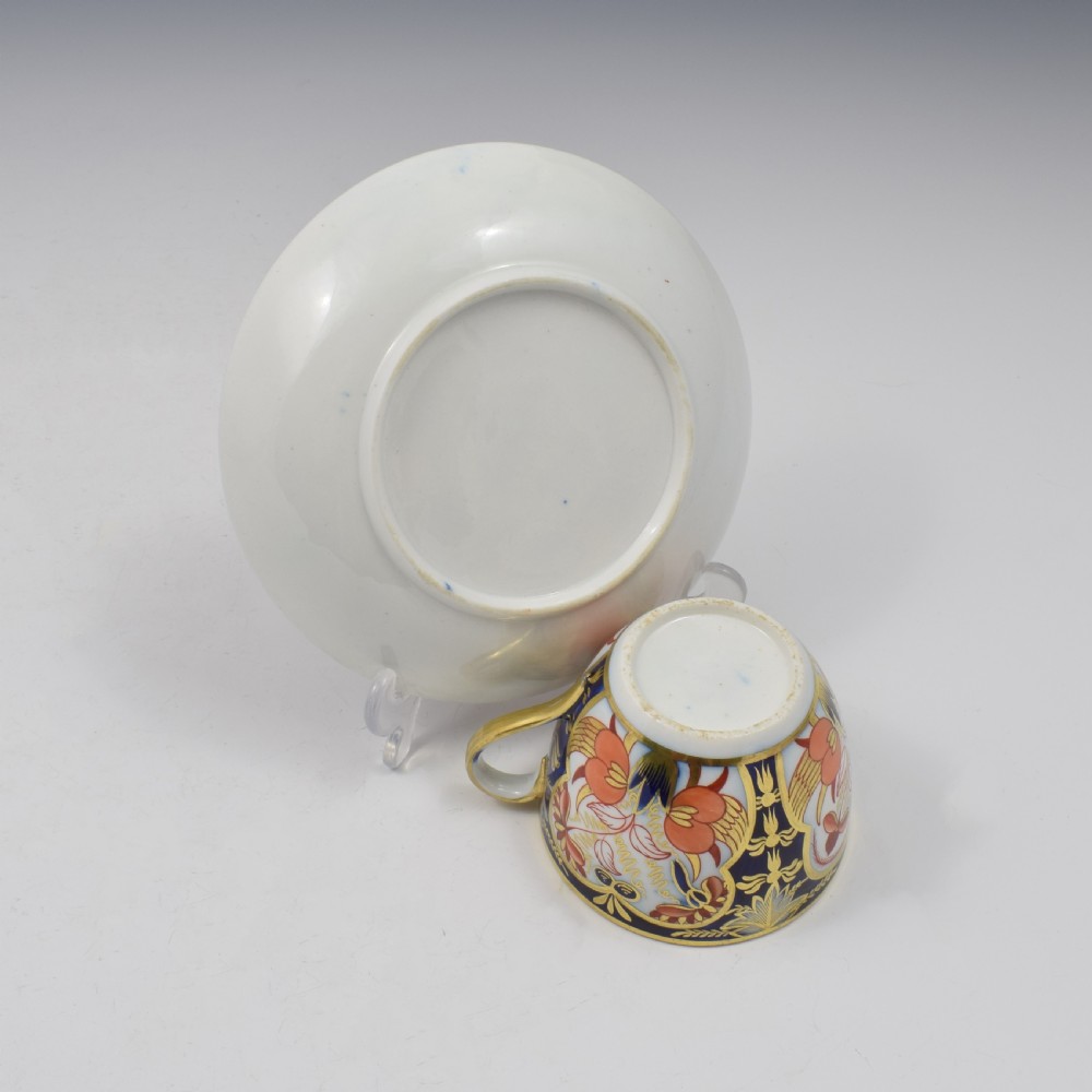 Coalport Porcelain Cup & Saucer c.1810 Imari Pattern 504 View VII