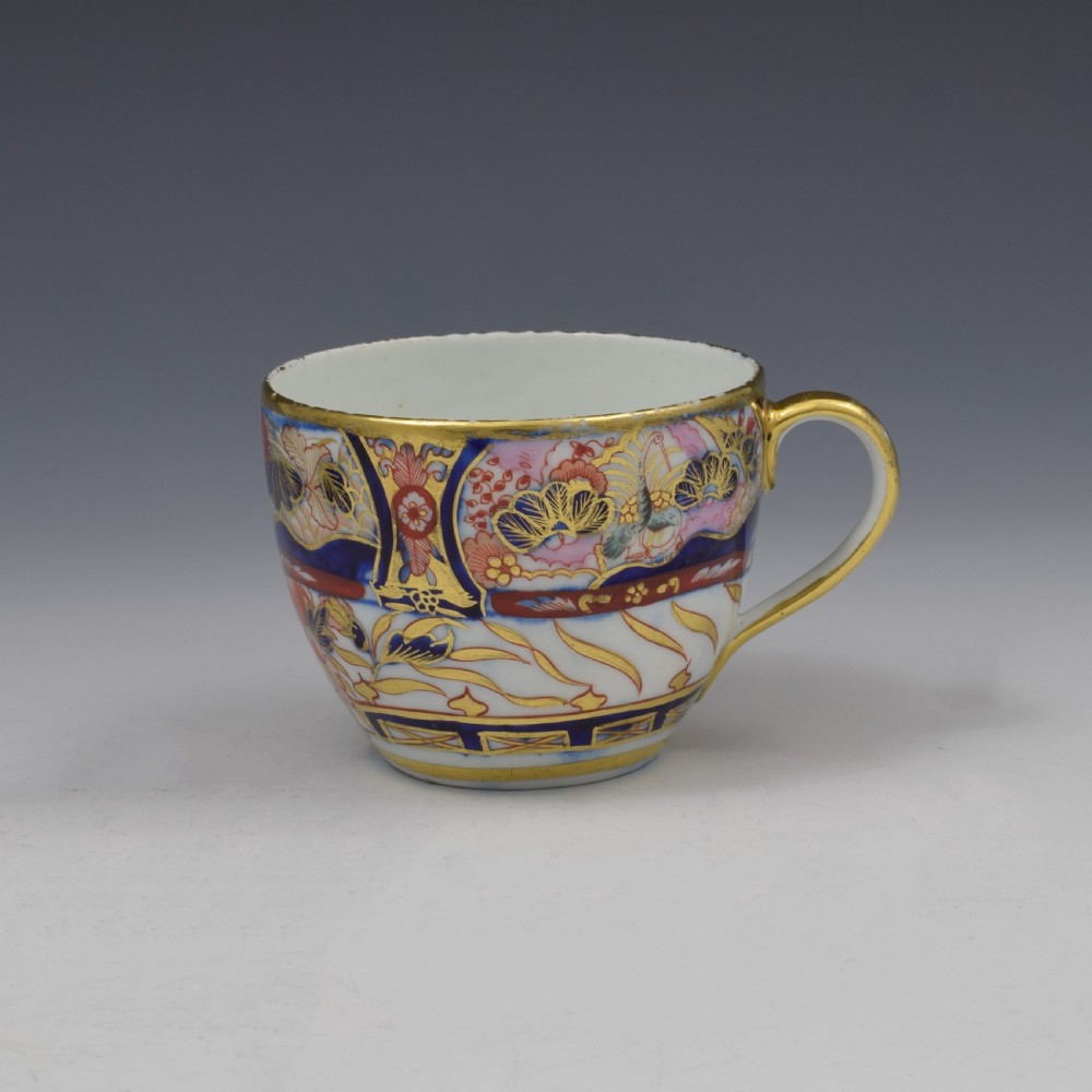 Coalport Porcelain Imari Pattern Cup & Saucer c.1810 View III