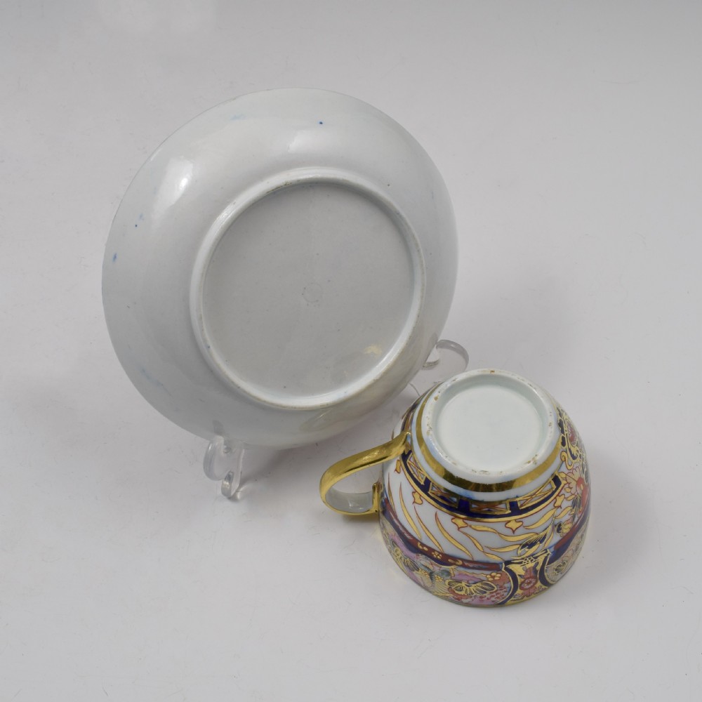 Coalport Porcelain Imari Pattern Cup & Saucer c.1810 View VII
