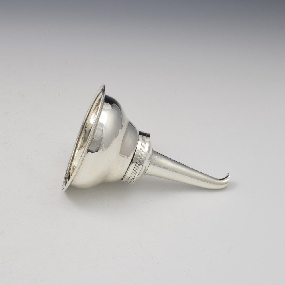 Georgian Silver Wine Funnel  View V